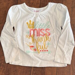 Garanimals White 'Little Miss Thankful' Long Sleeve Tee